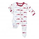 Infant Footie W/Snaps Narwhal